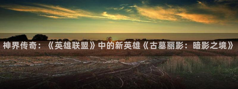 鼎点娱乐登录：神界传奇：《英雄联盟》中的新英雄《古墓丽影：暗